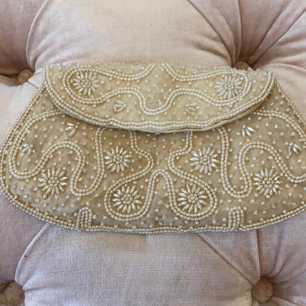 Vintage beaded clutch